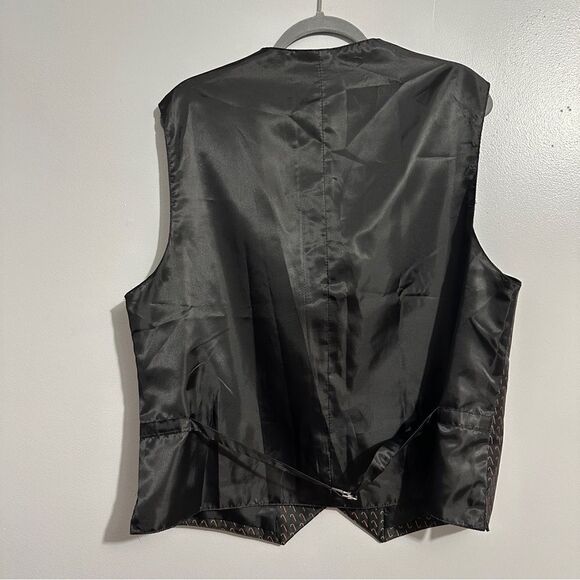 Novel-ties By Roffe Black Suit Vest Holiday Candycanes Christmas. Size L/XL - Picture 5 of 8
